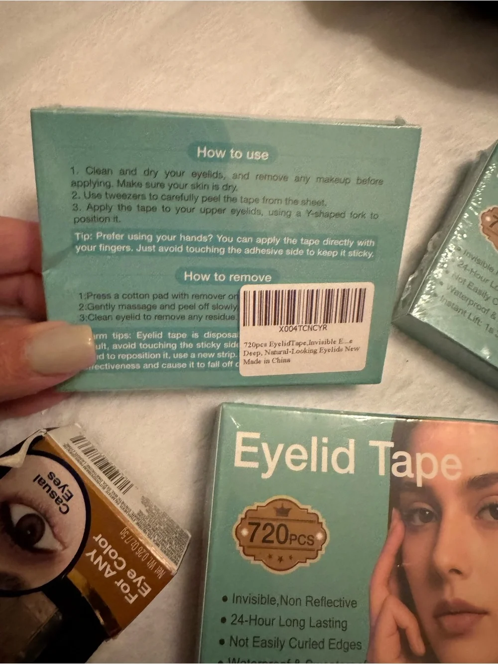 Eyelid Tape Adhesive Strips - Clear (3 Pack)eyeshadow, mascara